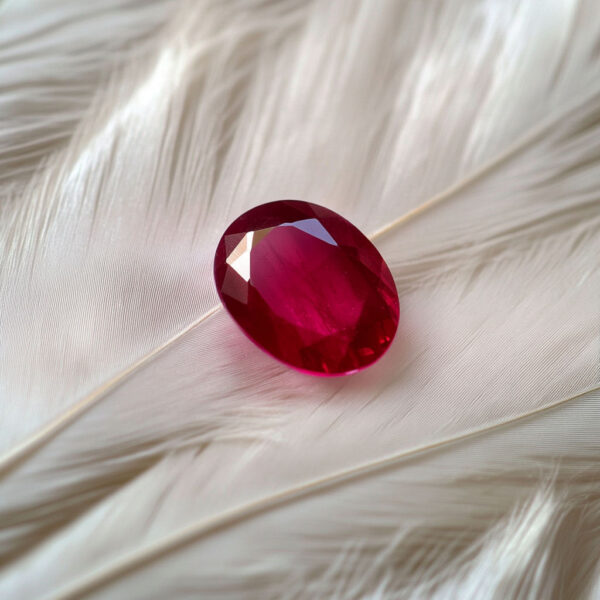 6 ratti Ruby (Manikya) Certified Natural Gemstone AAA Quality - Image 2