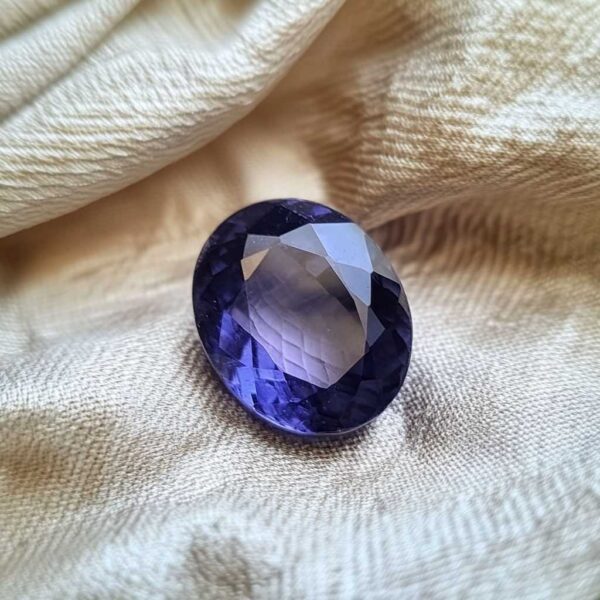 15 Ratti Amethyst Stone (Kataila/Jamunia Stone) Certified Natural Gemstone AAA Quality