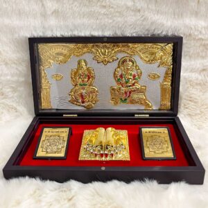 Gold Plated Shree Lakshmi Ganesh Yantra